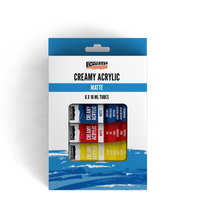 Vopsea acrilică cremoasă mată set culori tub 16 ml