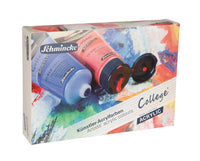 Culori acrilice Schmincke College Acrylic – set în cutie de carton 5 x 75 ml