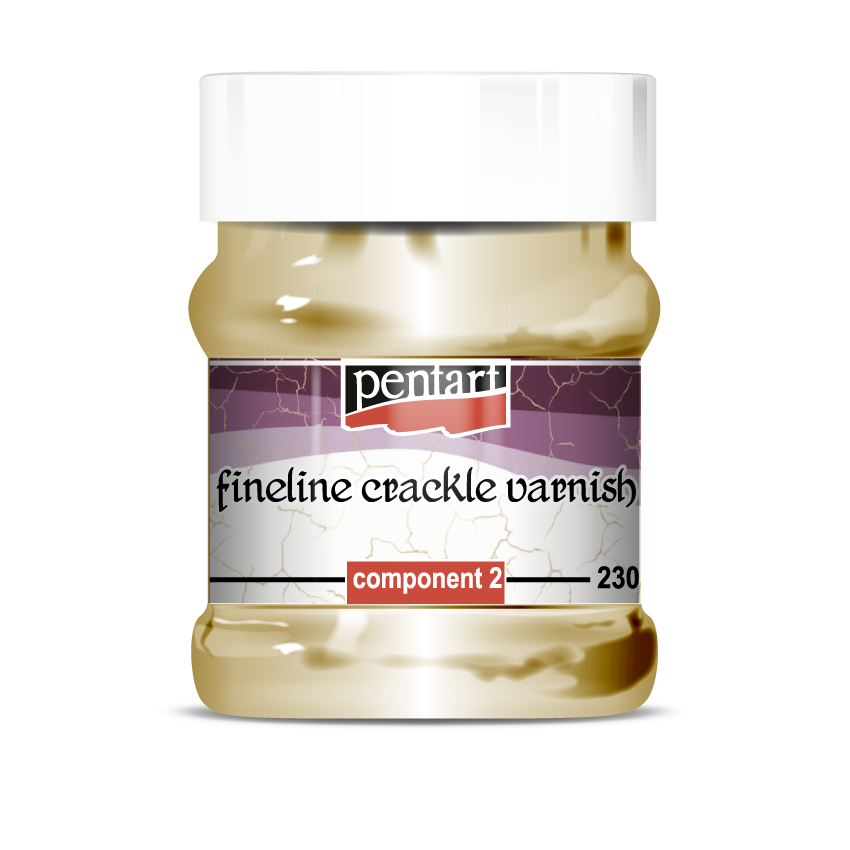 Lac de crapare bicomponent cu linii fine Pentart Fineline - 230 ml