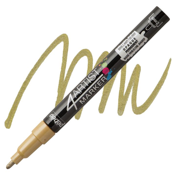 4ARTIST MARKER Pébéo pe bază de ulei Pébéo 2mm – auriu