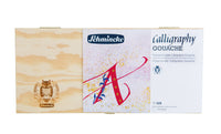 Set culori guașă în cutie de lemn Schmincke Calligraphy Gouache, 12 x 20 ml