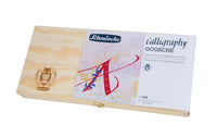 Set culori guașă în cutie de lemn Schmincke Calligraphy Gouache, 12 x 20 ml