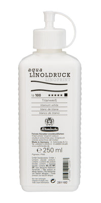 Culoare pentru linogravură Schmincke aqua-LINOPRINT 250 ml – 100 Alb de titan