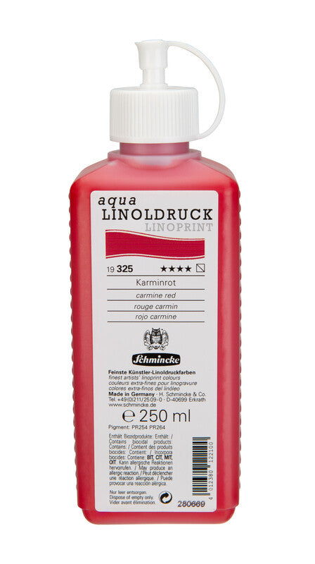 Culoare pentru linogravură Schmincke aqua-LINOPRINT 250 ml – 325 Roșu carmin