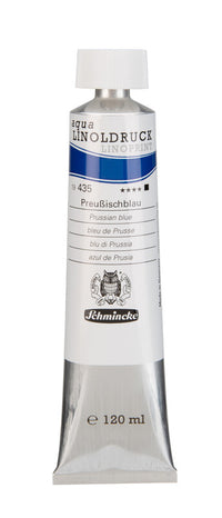 Culori pentru linogravură Schmincke aqua-LINOPRINT 120 ml – 435 Albastru de Prusia