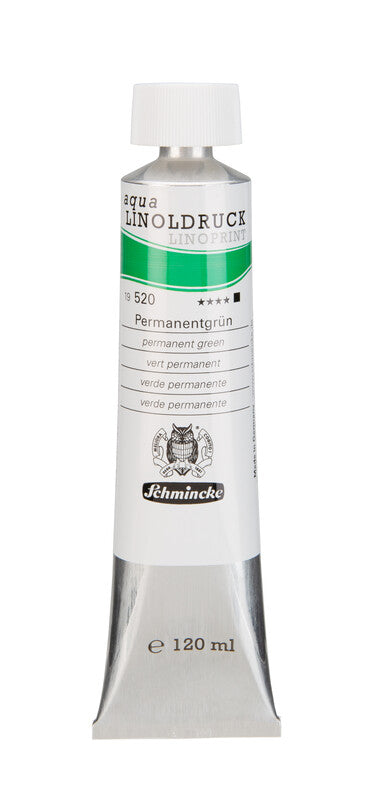 Culori pentru linogravură Schmincke aqua-LINOPRINT 120 ml – 520 Verde permanent