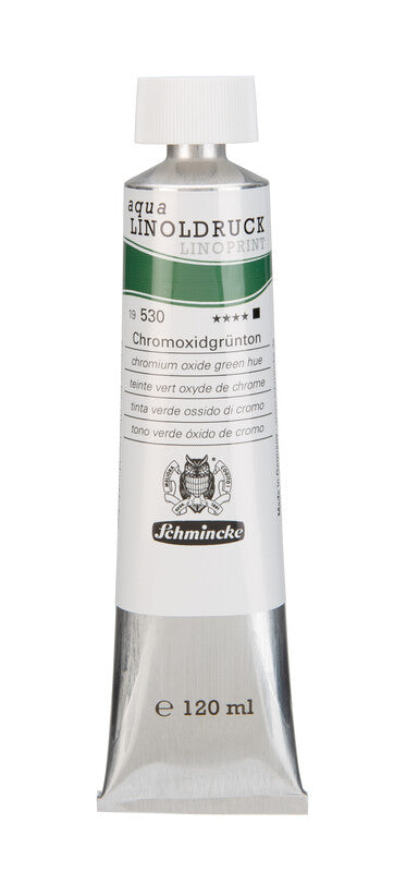 Culori pentru linogravură Schmincke aqua-LINOPRINT 120 ml – 530 Nuanță verde oxid de crom
