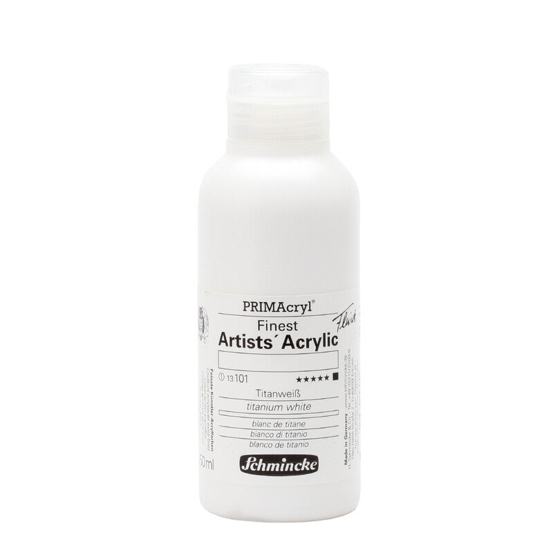 Culori acrilice Schmincke PRIMAcryl Professional 250 ml – 101 Alb de titan fluid
