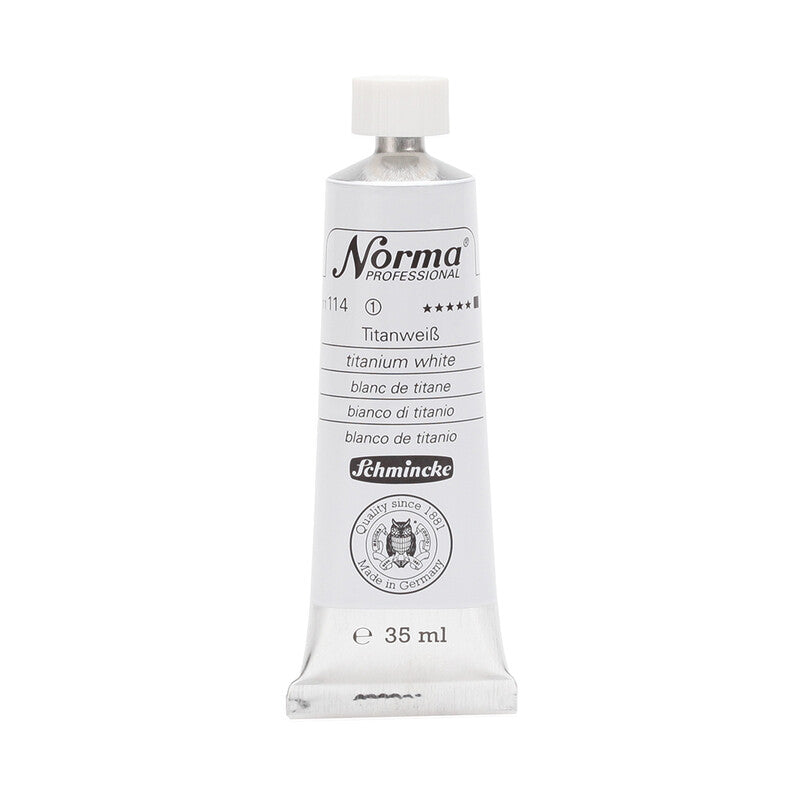 Culori de ulei Schmincke Norma Professional 35 ml – 114 Alb de titan