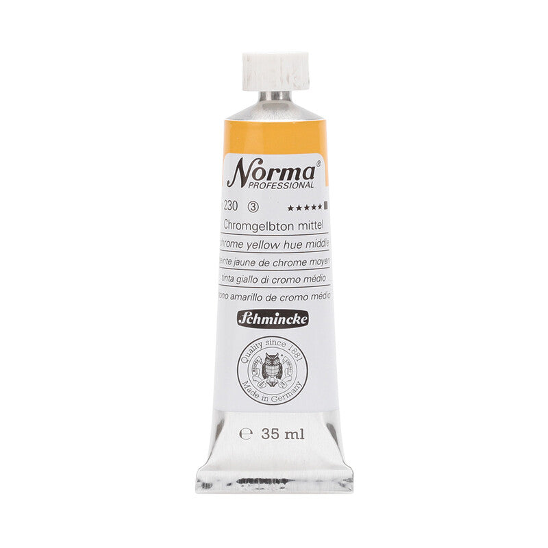 Culori de ulei Schmincke Norma Professional 35 ml – 230 Nuanță galben de crom mediu