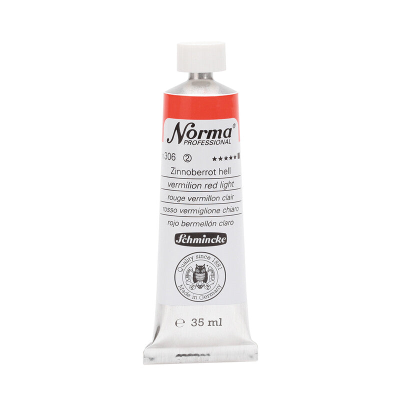 Culori de ulei Schmincke Norma Professional 35 ml – 306 Roșu vermilion deschis