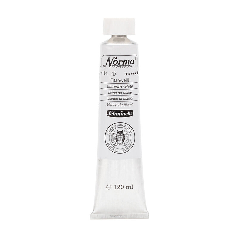 Culori de ulei Schmincke Norma Professional 120 ml – 114 Alb de titan