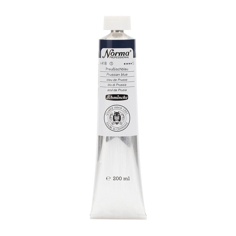Culoare de ulei Schmincke Norma Professional 200 ml – 418 Albastru de Prusia
