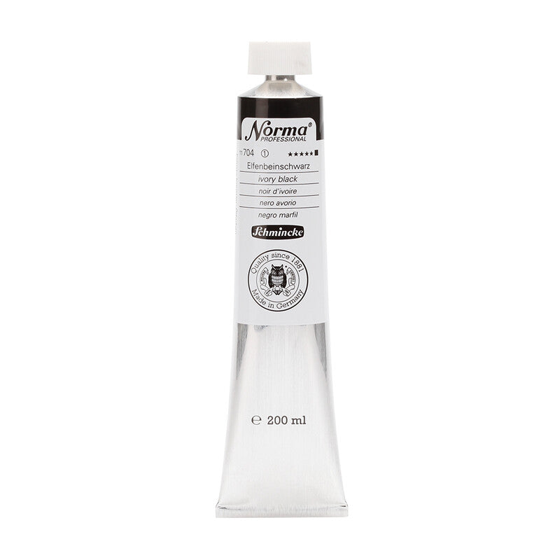 Culoare de ulei Schmincke Norma Professional 200 ml – 704 Negru de fildeș