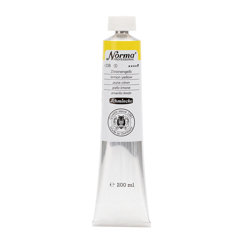 Culoare de ulei Schmincke Norma Professional 200 ml – 236 Galben lămâie