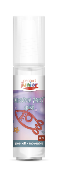 Vopsea pentru sticlă window paint 20 ml – transparent