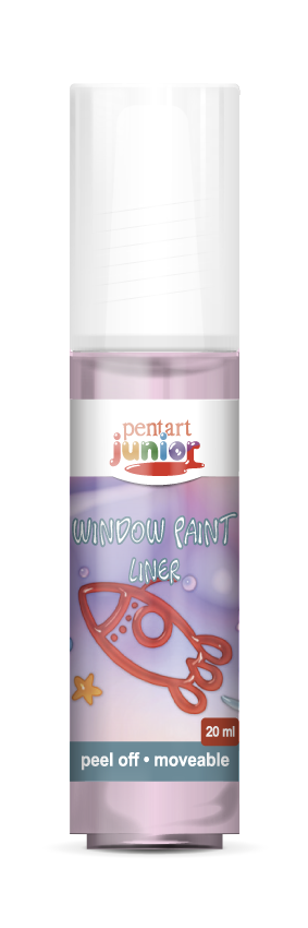 Vopsea pentru sticlă window paint 20 ml – roz