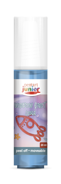 Vopsea pentru sticlă window paint 20 ml – albastru