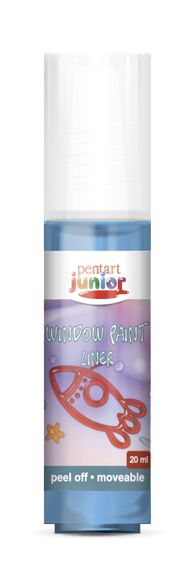 Vopsea pentru sticlă window paint 20 ml – albastru
