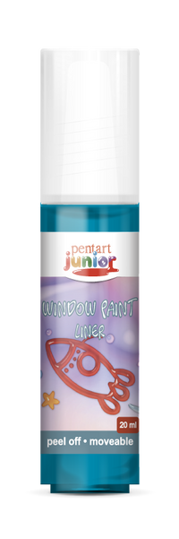 Vopsea pentru sticlă window paint 20 ml – turcoaz