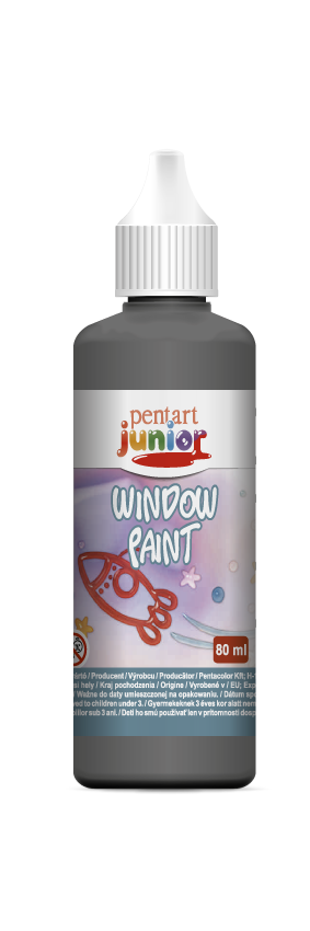 Contur pentru sticlă Pentart 80 ml - negru