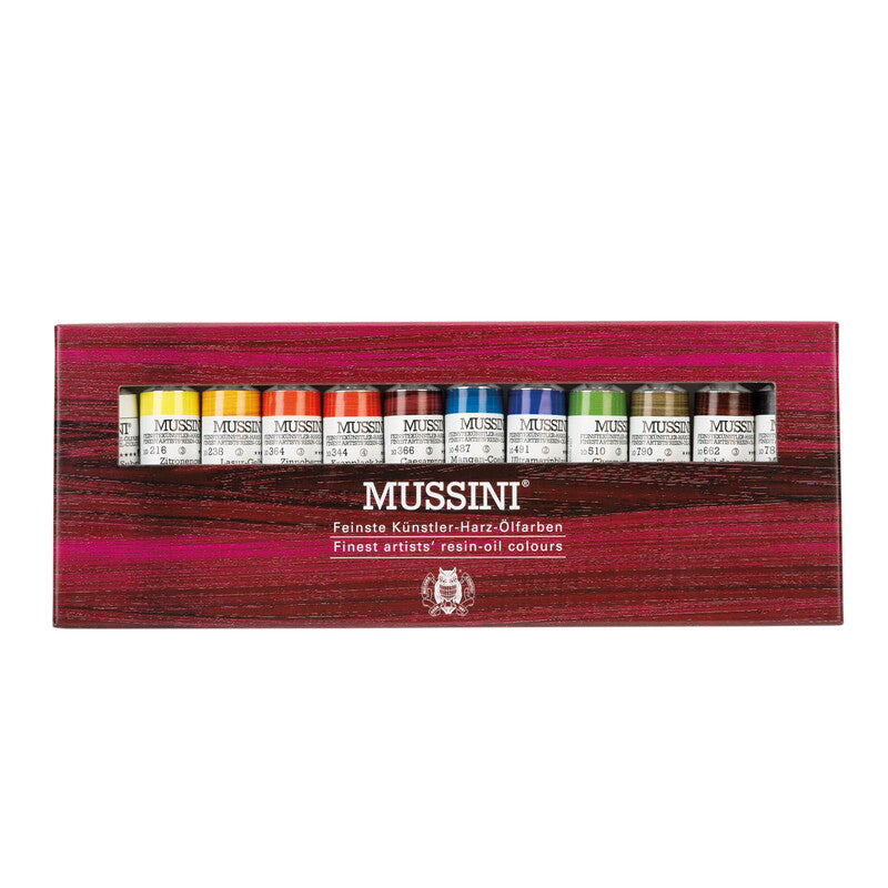 Set culori de ulei Schmincke MUSSINI în cutie de carton, 12 x 15 ml