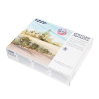 Set culori acuarelă în cutie de lemn Schmincke HORADAM Super Granulation – 50 x 1/2 godete
