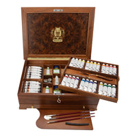 Casetă din lemn Schmincke MUSSINI, 37 x 35 ml + accesorii