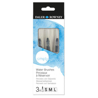 DALER ROWNEY Simply set pensule cu rezervor de apă 3 buc