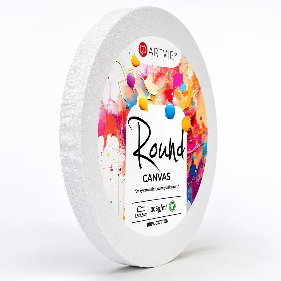 ARTMIE pictură rotundă pe pânză pe ramă