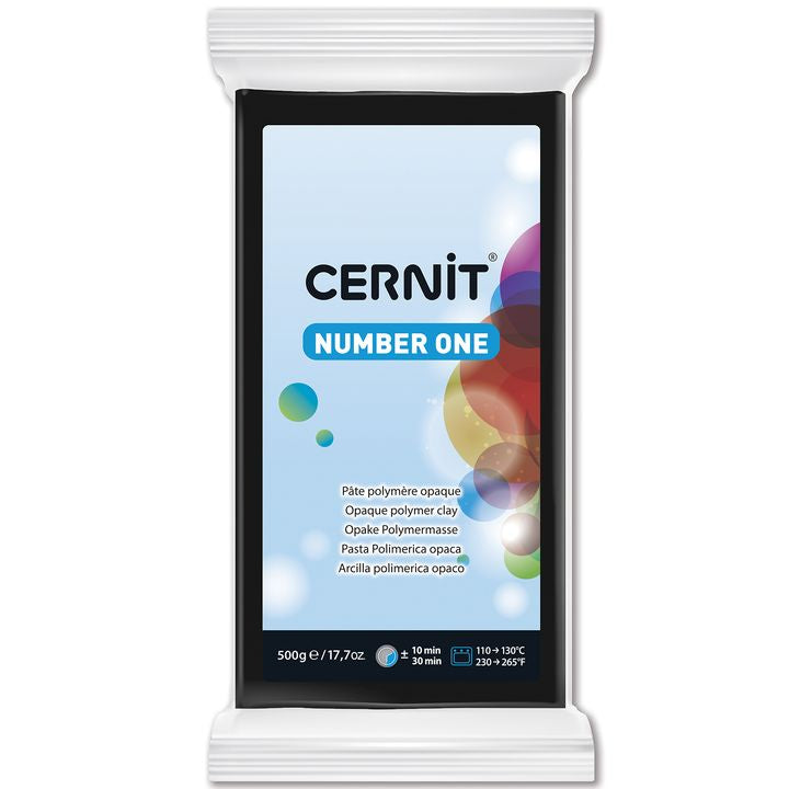 Masa de polimer CERNIT NUMBER ONE 500 g – negru