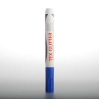 Markeri pentru textil DARWI TEX glitter 6ml – albastru