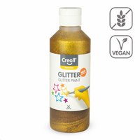 Vopsea cu sclipici Creall Glitter 250 ml - auriu