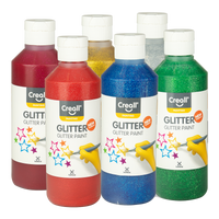 Creall set de culori Glitter – 6 × 250 ml, mix de culori