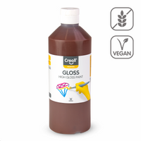 Vopsea polivinilică lucioasă Creall Gloss 500 ml – maro închis