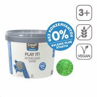 Nisip pentru modelaj Creall Play it! 750 g în găletușă – verde