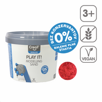 Nisip pentru modelaj Creall Play it! 750 g în găletușă – roșu