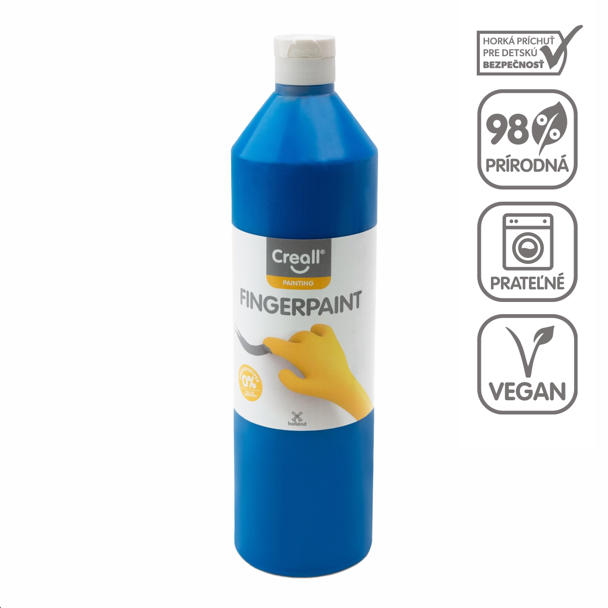 Vopsea pentru degete Creall - 750 ml – albastru