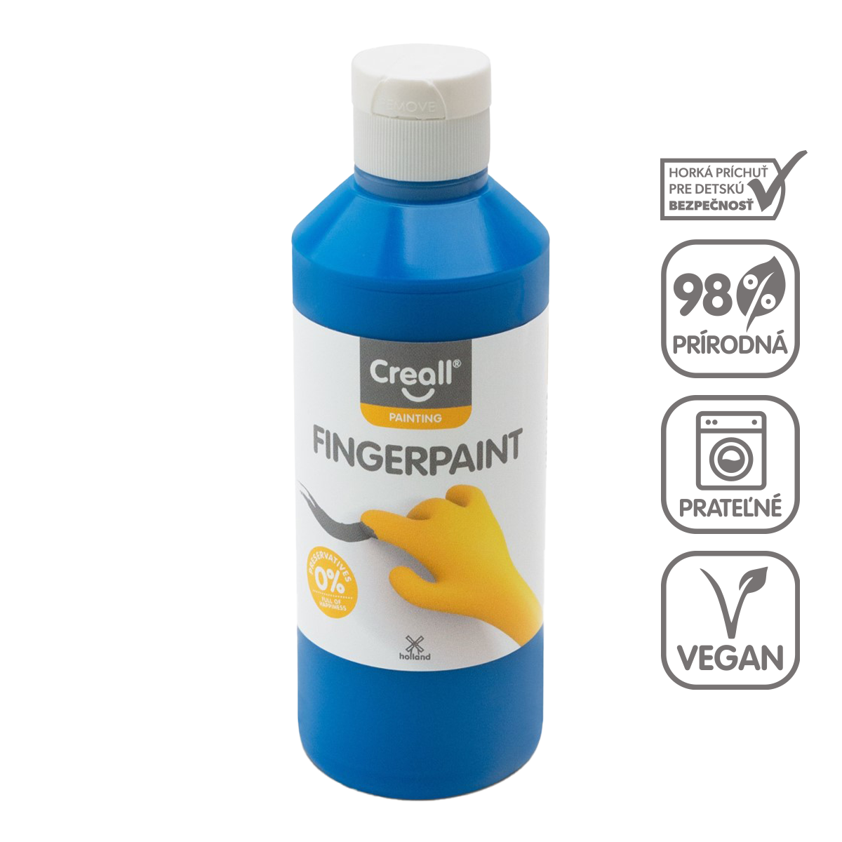 Vopsea pentru pictat cu degetele Creall 250 ml – albastru