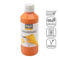 Vopsea pentru pictat cu degetele Creall 250 ml – portocaliu