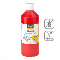 Vopsea transparentă Creall 500 ml – roșu