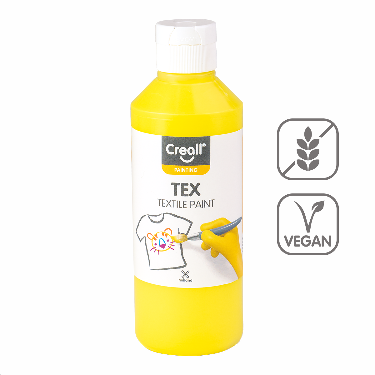 Vopsea pentru textile Creall Tex 250 ml – galben
