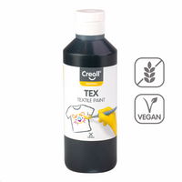 Vopsea pentru textile Creall Tex 250 ml – negru