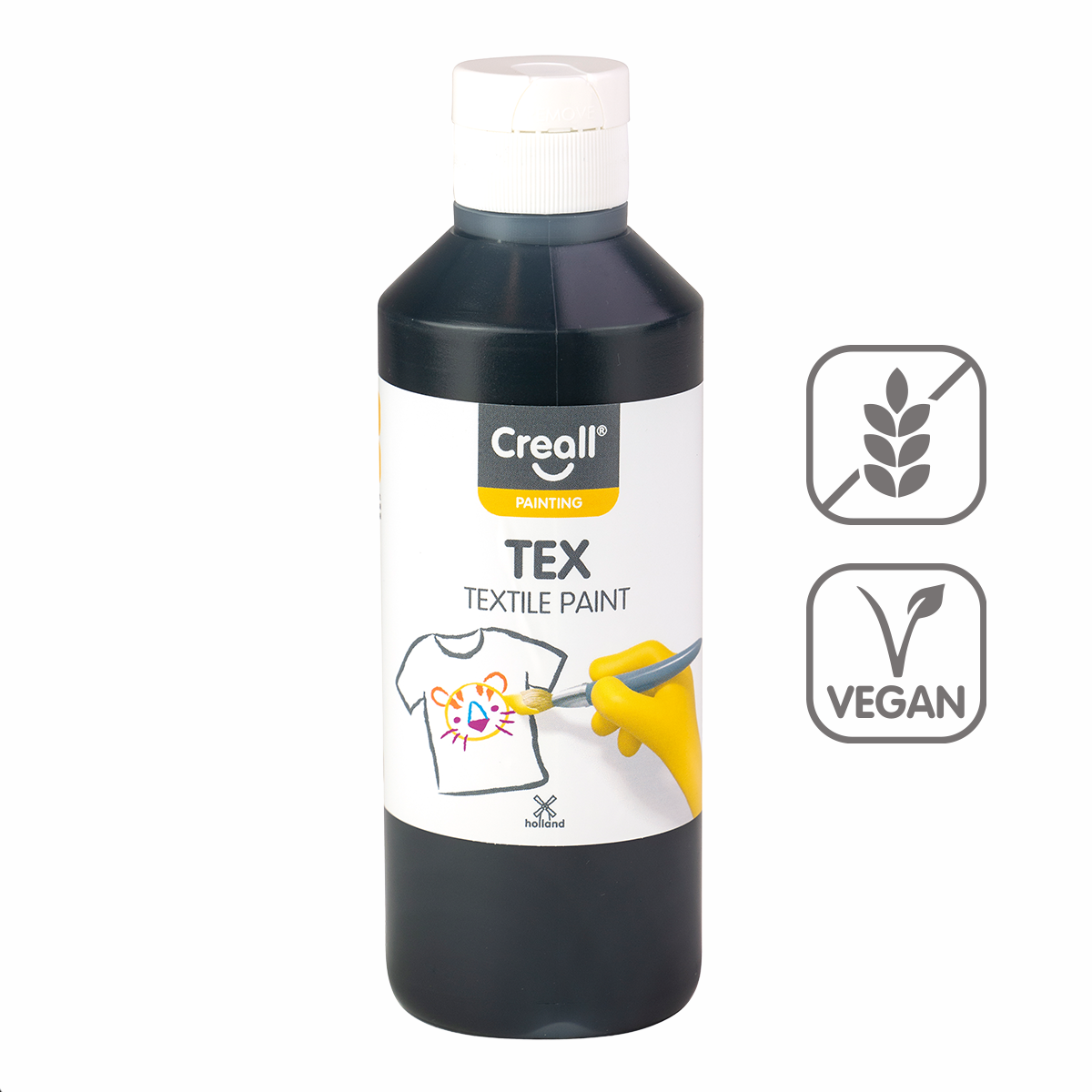 Vopsea pentru textile Creall Tex 250 ml – negru