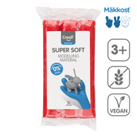 Pastă de modelat Creall Super Soft 500 g – roșu