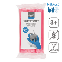 Pastă de modelat Creall Super Soft 500 g – roz
