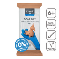 Pastă de modelat cu uscare la aer Creall Do&Dry hipoalergenică 500 g – teracotă