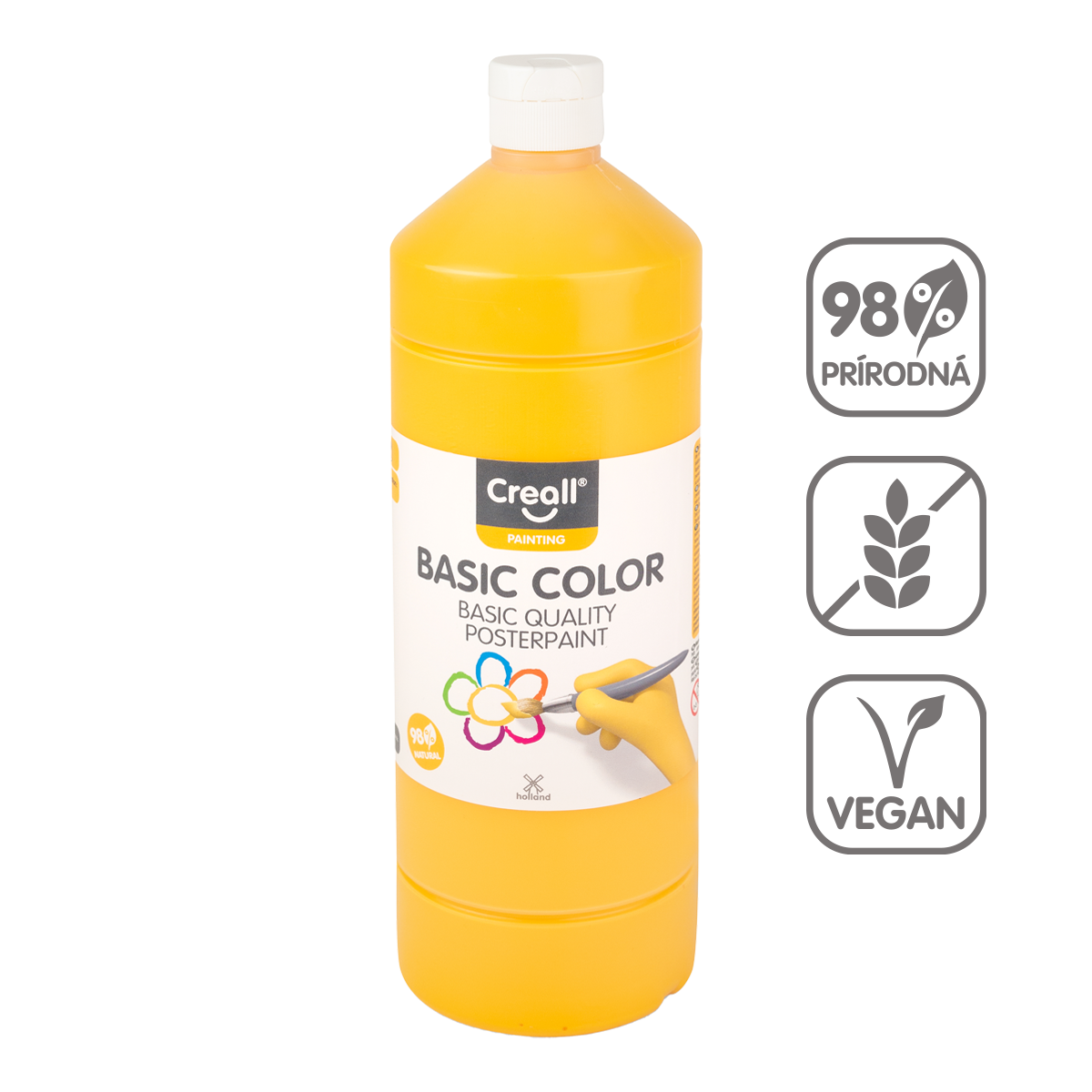 Culoare tempera Creall 500 ml – galben închis