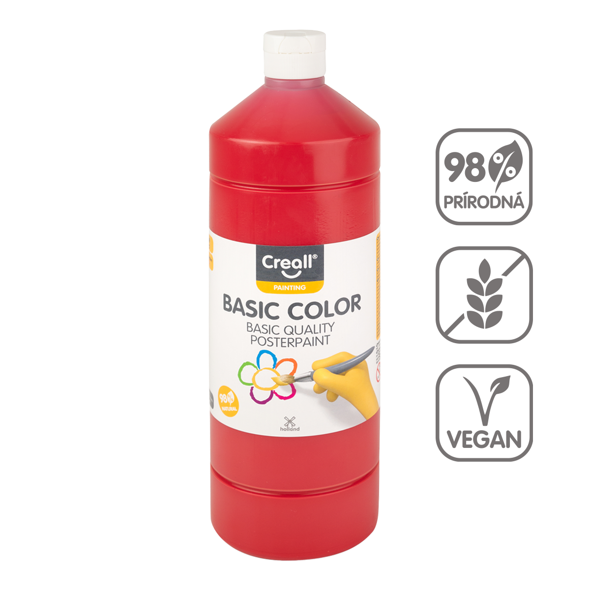 Culoare tempera Creall 500 ml – roșu