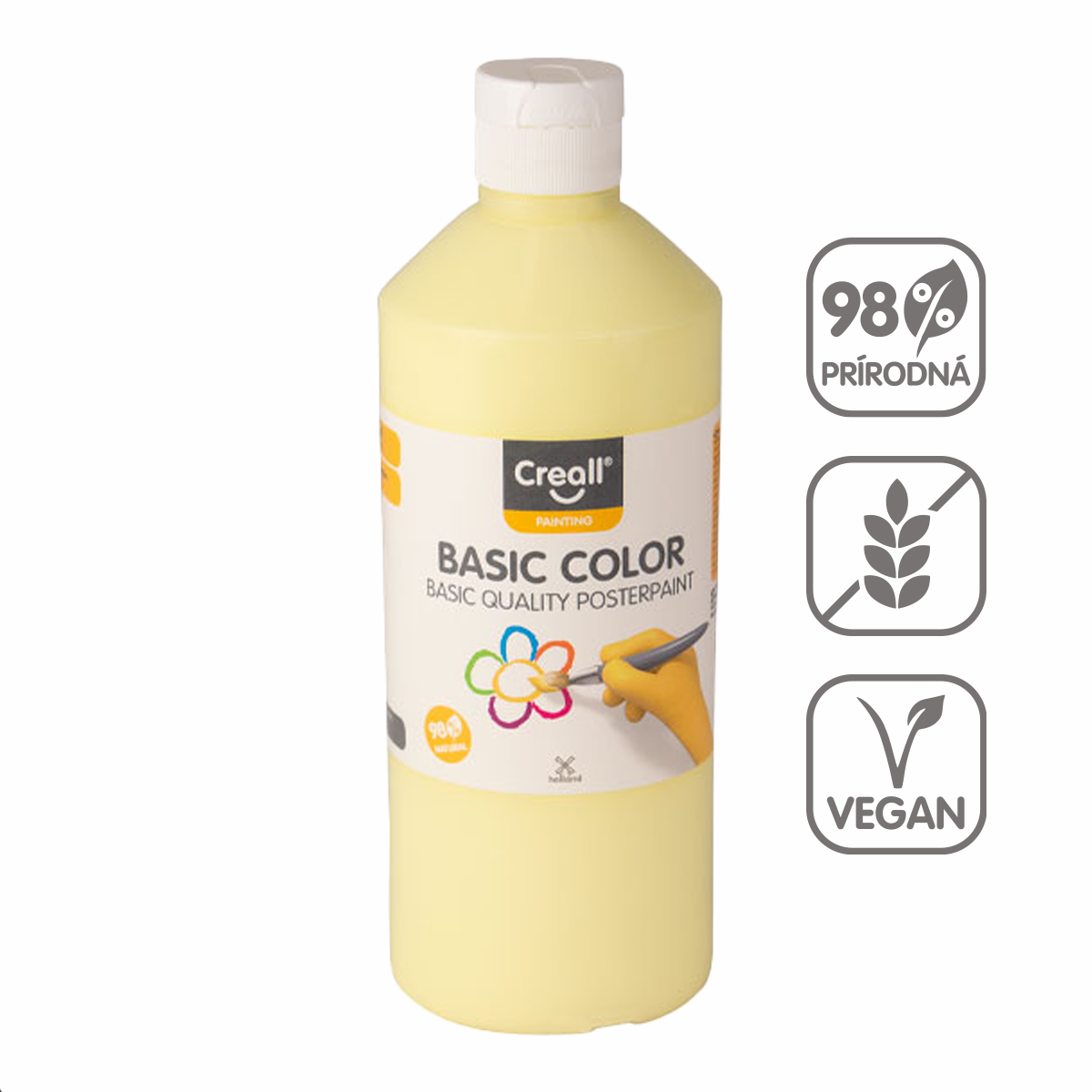 Culoare tempera Creall 500 ml – galben pastel